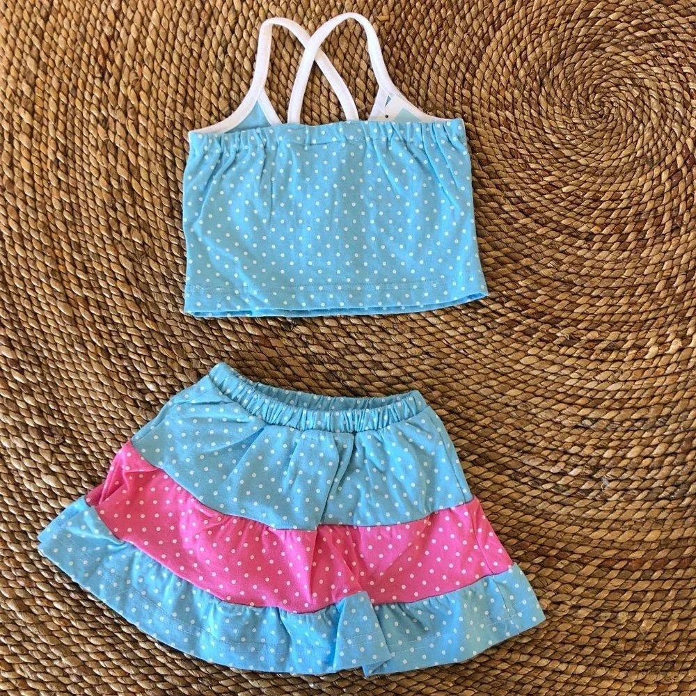 NWT 6 Month Mermaid 2 Pc Set Baby Girls Babies Infant Infants Mermaids Skirt Top